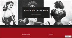 Desktop Screenshot of corsetdress.wordpress.com