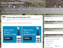Tablet Screenshot of cooleylegendshalfmarathon.wordpress.com