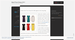Desktop Screenshot of bestpromdress2011.wordpress.com
