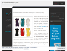 Tablet Screenshot of bestpromdress2011.wordpress.com