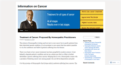 Desktop Screenshot of cancerhealercenter.wordpress.com