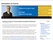 Tablet Screenshot of cancerhealercenter.wordpress.com
