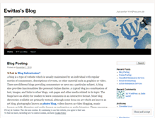 Tablet Screenshot of ewittas.wordpress.com
