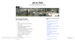 Desktop Screenshot of jeninjlem.wordpress.com