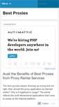 Mobile Screenshot of bestproxies.wordpress.com
