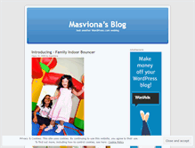 Tablet Screenshot of masviona.wordpress.com