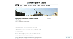 Desktop Screenshot of cambridgebinveolia.wordpress.com