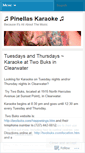 Mobile Screenshot of pinellaskaraoke.wordpress.com