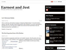 Tablet Screenshot of earnestandjest.wordpress.com