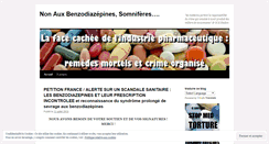 Desktop Screenshot of nonauxbenzodiazepines.wordpress.com