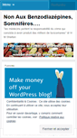 Mobile Screenshot of nonauxbenzodiazepines.wordpress.com