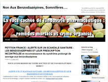 Tablet Screenshot of nonauxbenzodiazepines.wordpress.com