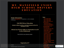Tablet Screenshot of mmuhsdriverseducation.wordpress.com