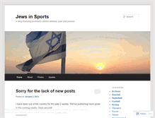 Tablet Screenshot of jewsinsports.wordpress.com