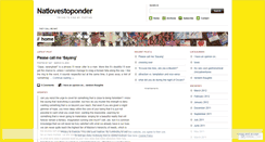 Desktop Screenshot of natlovestoponder.wordpress.com