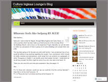 Tablet Screenshot of culturainglesalounge.wordpress.com