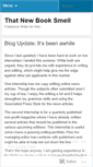 Mobile Screenshot of newbooksmell.wordpress.com