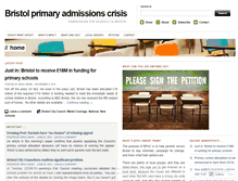 Tablet Screenshot of bristolprimaryadmissionscrisis.wordpress.com