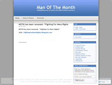 Tablet Screenshot of manofthemonth.wordpress.com