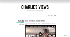 Desktop Screenshot of charliesviews.wordpress.com