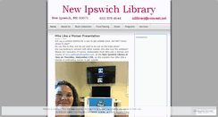 Desktop Screenshot of newipswichlibrary.wordpress.com