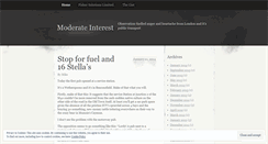 Desktop Screenshot of moderateinterest.wordpress.com