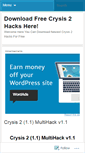 Mobile Screenshot of crysis2hack.wordpress.com