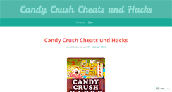 Desktop Screenshot of candycrushcheatshacks.wordpress.com