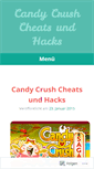 Mobile Screenshot of candycrushcheatshacks.wordpress.com