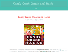 Tablet Screenshot of candycrushcheatshacks.wordpress.com