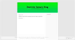 Desktop Screenshot of dominicsessa.wordpress.com