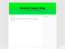 Tablet Screenshot of dominicsessa.wordpress.com