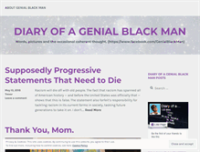 Tablet Screenshot of genialblackman.wordpress.com