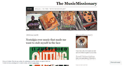 Desktop Screenshot of musicmissionary.wordpress.com