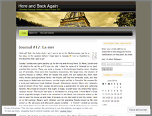 Tablet Screenshot of hereandbackagain2011.wordpress.com