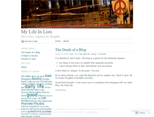 Tablet Screenshot of listingmylife.wordpress.com