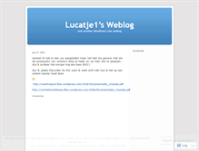 Tablet Screenshot of lucatje1.wordpress.com