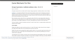 Desktop Screenshot of gamemechanic.wordpress.com