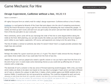 Tablet Screenshot of gamemechanic.wordpress.com