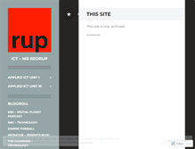 Tablet Screenshot of ictredrup.wordpress.com