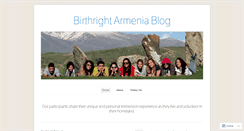 Desktop Screenshot of birthrightarmenia.wordpress.com