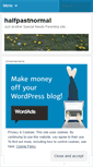 Mobile Screenshot of halfpastnormal.wordpress.com
