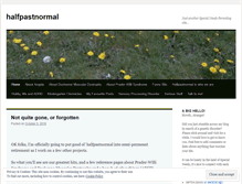 Tablet Screenshot of halfpastnormal.wordpress.com