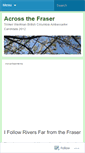Mobile Screenshot of acrossthefraser.wordpress.com
