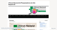 Desktop Screenshot of iforumnacionalartesequencial.wordpress.com