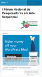 Mobile Screenshot of iforumnacionalartesequencial.wordpress.com