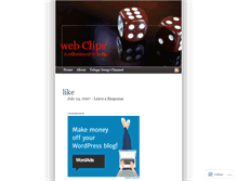 Tablet Screenshot of clips.wordpress.com