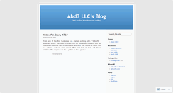 Desktop Screenshot of abd3llc.wordpress.com