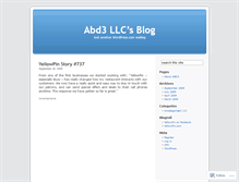 Tablet Screenshot of abd3llc.wordpress.com