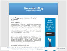 Tablet Screenshot of holyroly.wordpress.com